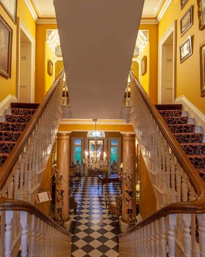 Staircase inside the ballyseede castle hotel