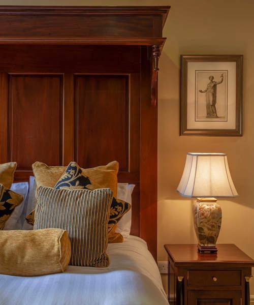 Comfortable and luxurious bedding at the 4 star ballyseede castle hotel