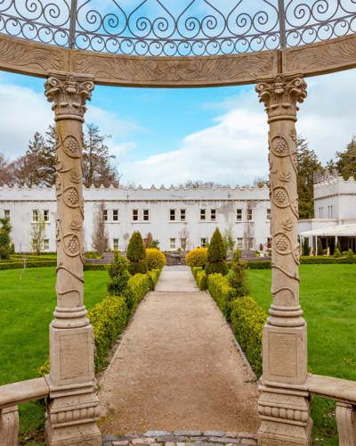 View from the garden towards the hotel at ballyseede