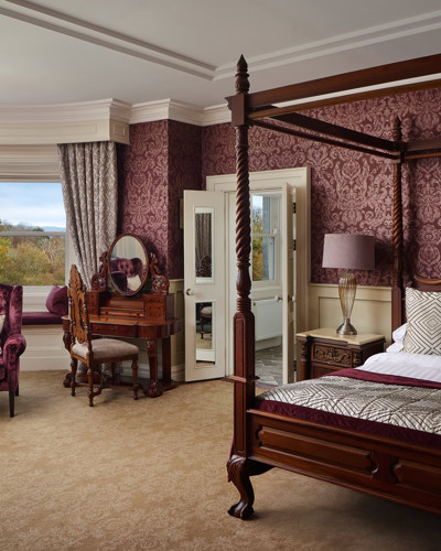 Sophisticated hotel suite in irish country house hotel in kerr