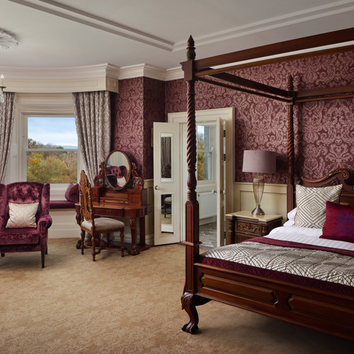 Sophisticated hotel suite in irish country house hotel in kerr