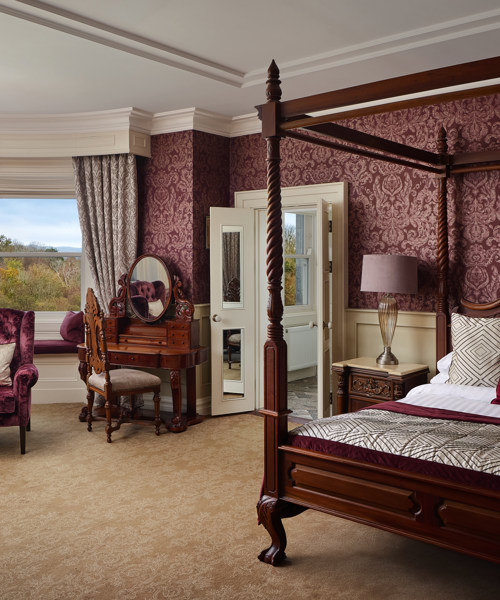 Sophisticated hotel suite in irish country house hotel in kerr