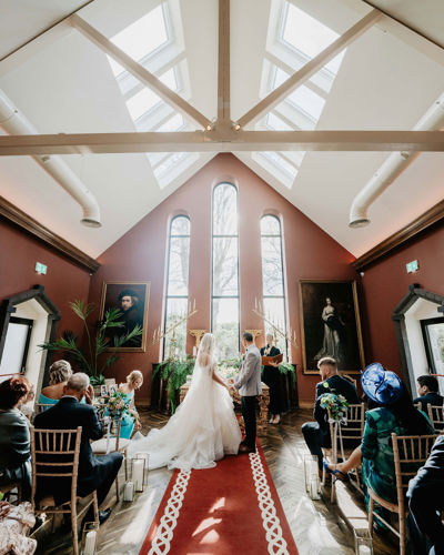 Wedding chapel at the ballyseede castle wedding venue in kerry ireland