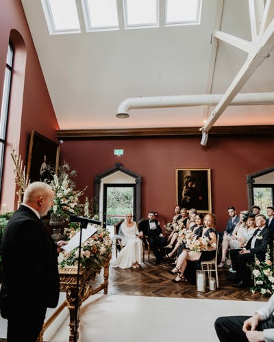Father of the bride speaks on her wedding day in ireland